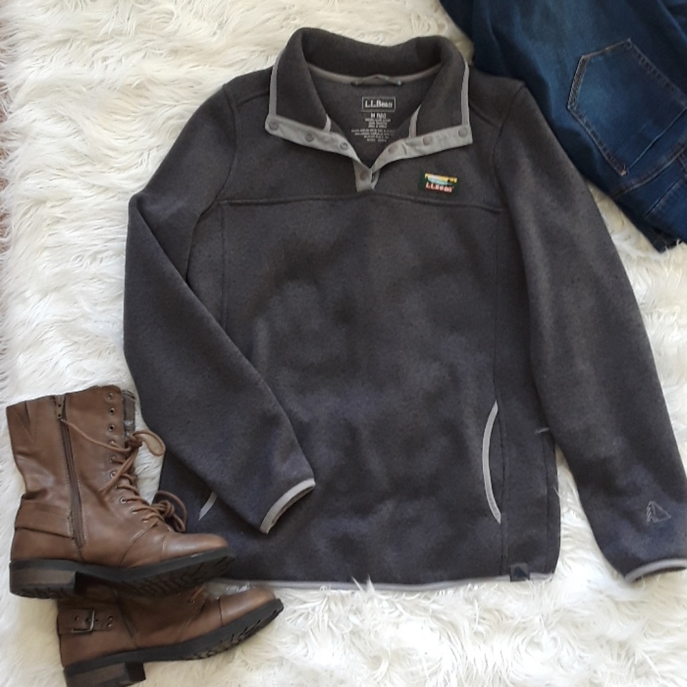 L.L.Bean Sweater Fleece Pullover